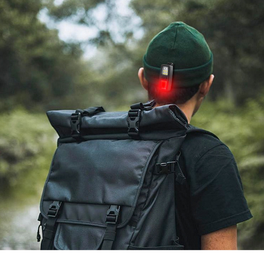 Running Gear Equipment - ไฟฉาย LED แบบหนีบ ชาร์จไฟได้ สำหรับวิ่งกลางคืน ปั่นจักรยาน