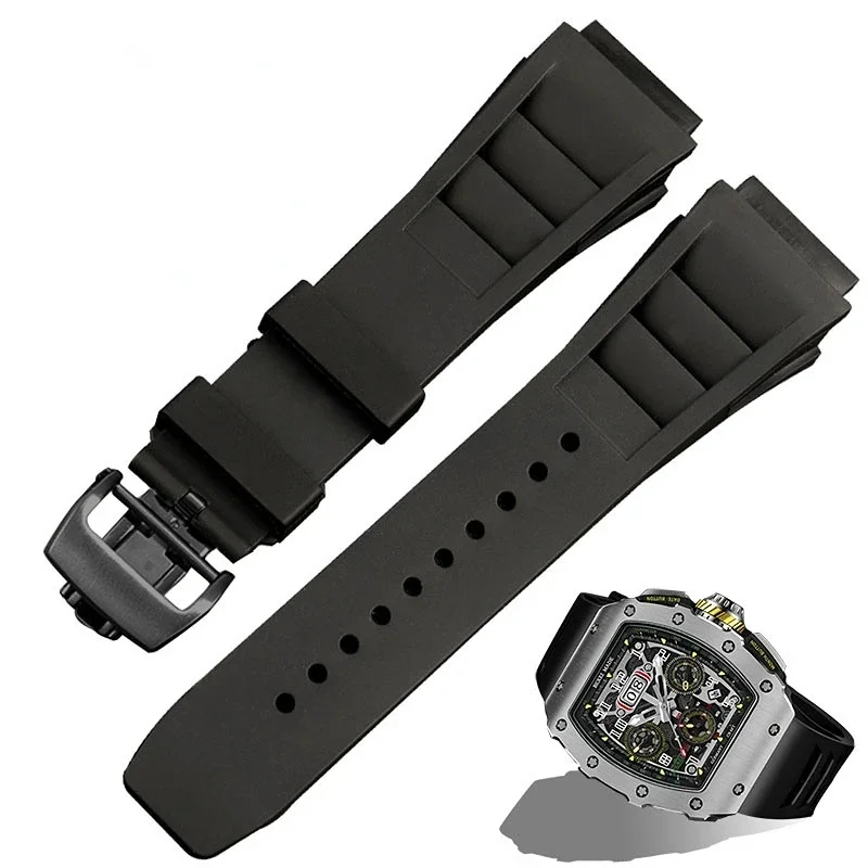 Sweat Band Wrist - สายนาฬิกาข้อมือยางสำหรับ Richard Mille กันน้ำเหงื่อนุ่มสบาย Tali Jam