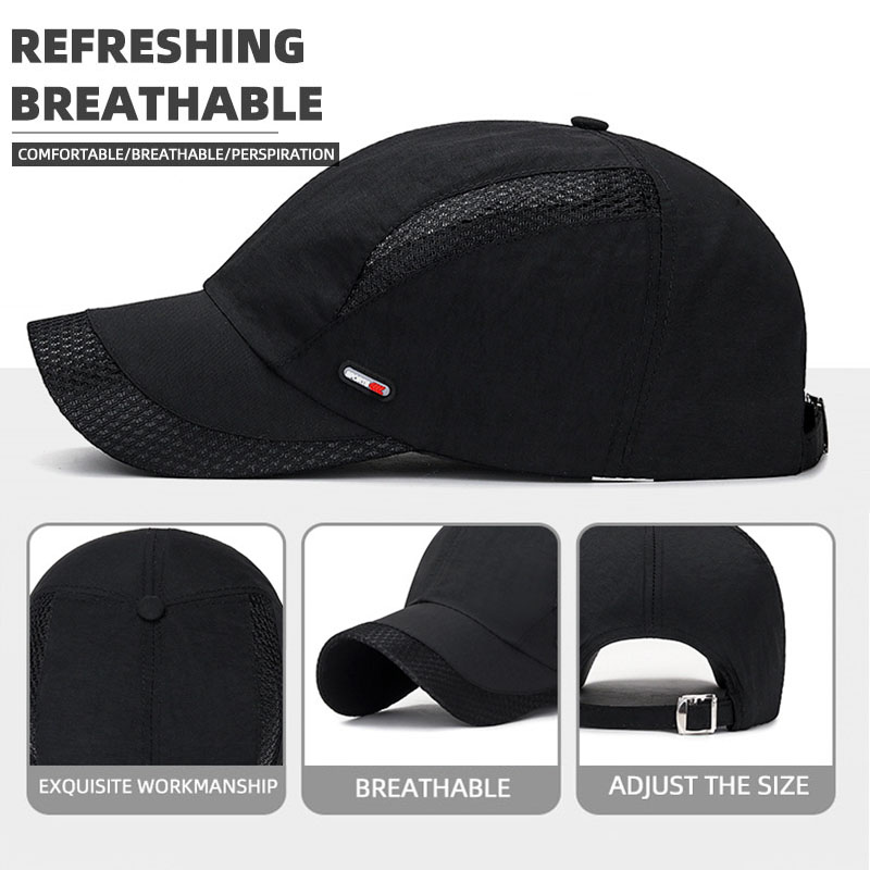 Running Cap Mesh - 1PC หมวกป้องกันแสงแดด Breathable ตาข่ายเบสบอลหมวกปรับ Quick-DRY กีฬาขี่จักรยานหมวก
