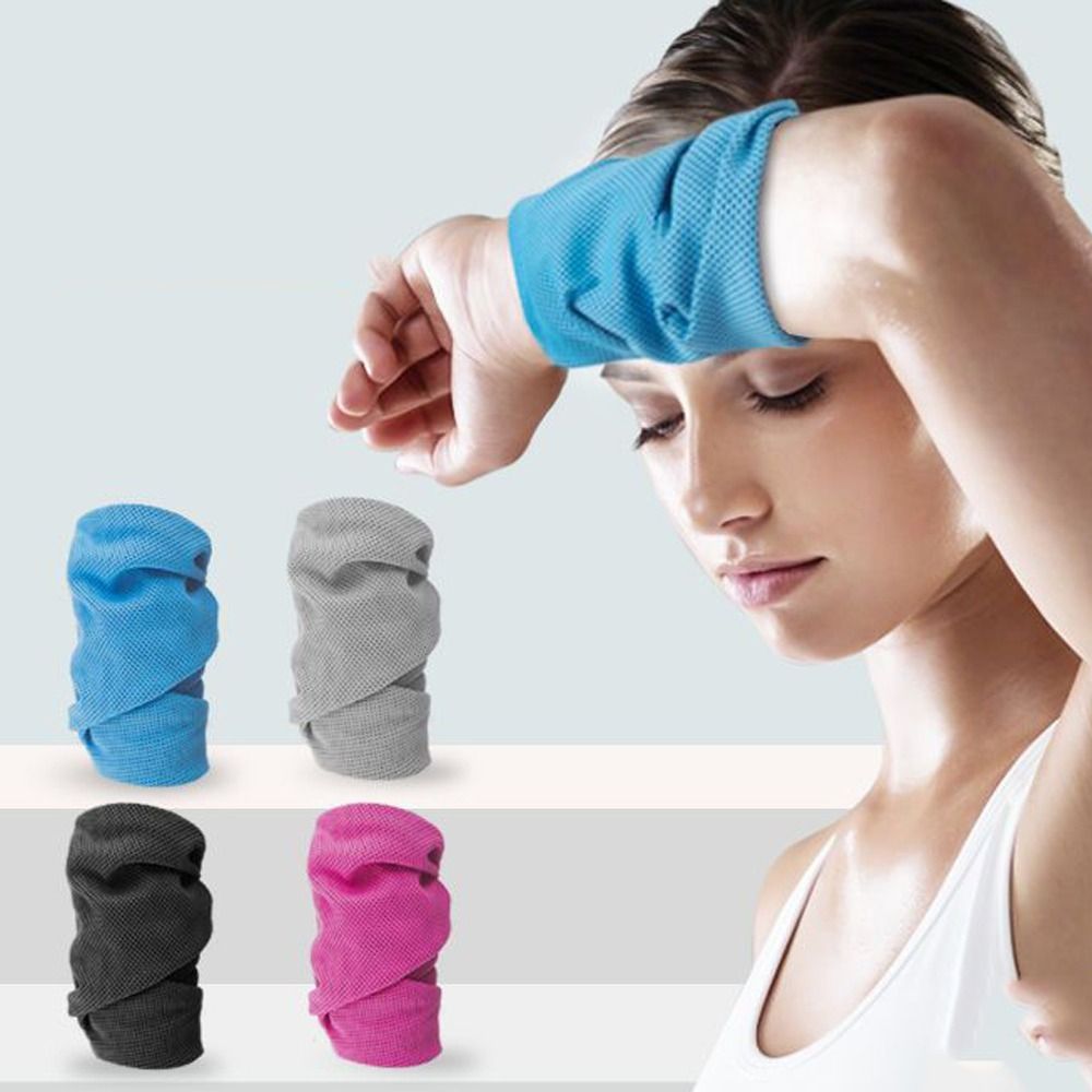 Sweat Band Wrist - ผ้าเช็ดเหงื่อข้อมือสำหรับเล่นกีฬา ทำจากเส้นใยโพลีเอสเตอร์ ซับเหงื่อได้ดี ป้องกันข้อมือ ผ้ารัดข้อมือ สำหรับฟิตเนส