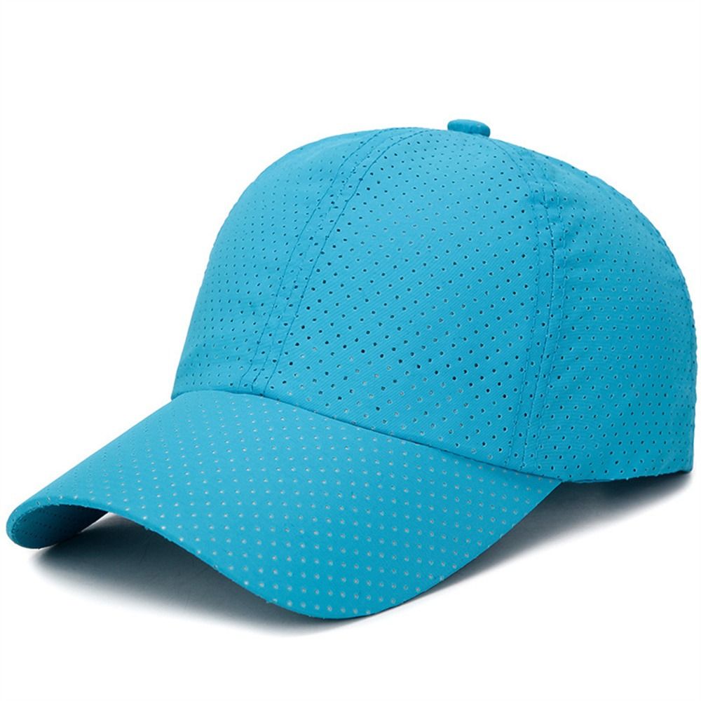 Running Cap Mesh - หมวกเบสบอลแห้งเร็วสำหรับผู้ชายและผู้หญิง ปรับขนาดได้ ระบายอากาศดี เหมาะสำหรับกิจกรรมกลางแจ้ง หมวกแบบ Snapback