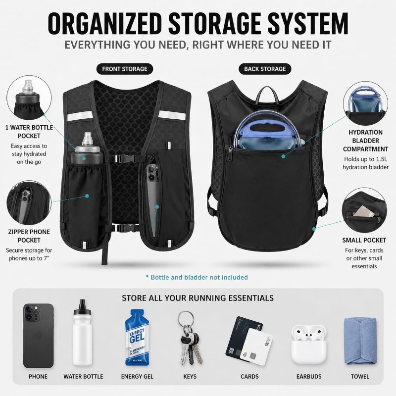 เสื้อกั๊กสะท้อนแสงน้ำหนักเบาสำ - Running Gear For Your Phone บทวิจารณ์และราคา