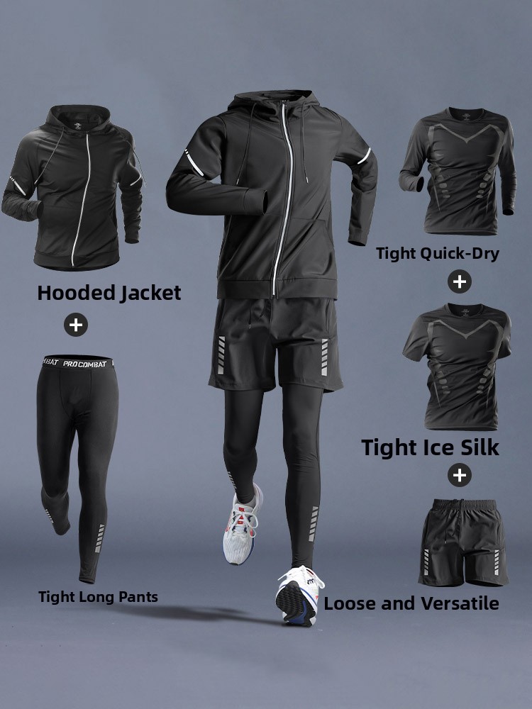 ชุดกีฬาแห้งเร็วสำหรับผู้ชาย ชุ - Running Gear Equipment บทวิจารณ์และราคา