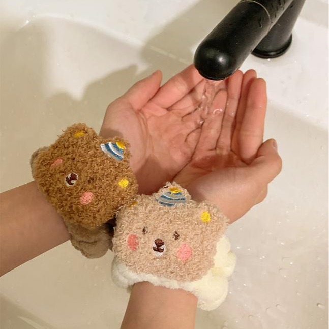 สายรัดข้อมือการ์ตูนหมีสำหรับล้ - Sweat Band Wrist บทวิจารณ์และราคา